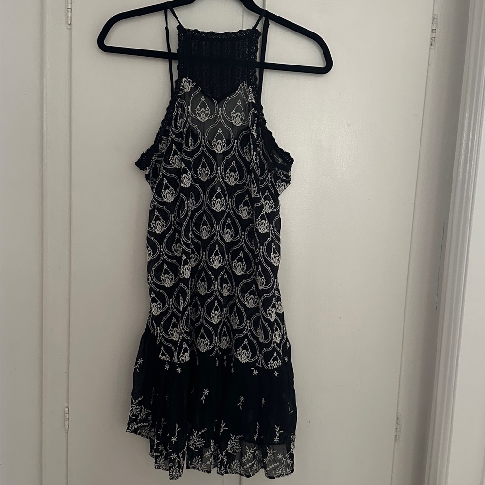 Beach gold dress by Anthropologie